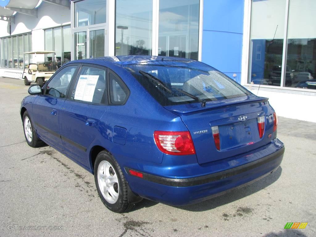 2005 Tidal Wave Blue Hyundai Elantra GT Hatchback 8191442 Photo 4