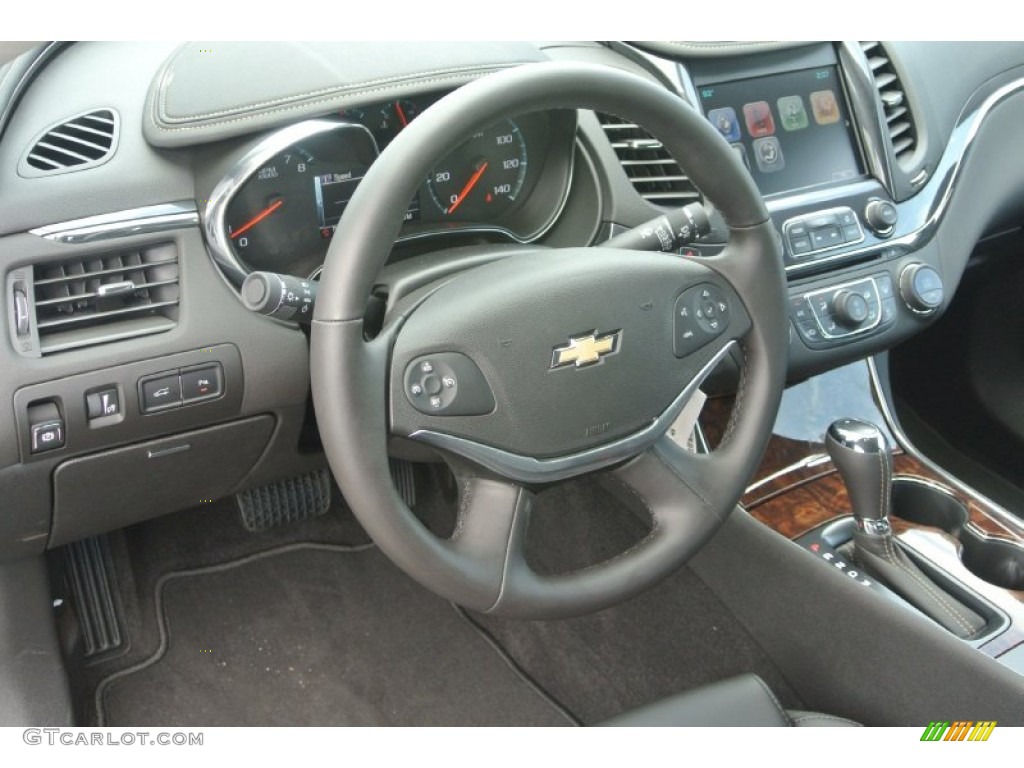 2014 Chevrolet Impala LT Jet Black Steering Wheel Photo #82237335