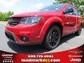 2013 Brilliant Red Tri-Coat Pearl Dodge Journey SXT Blacktop  photo #1