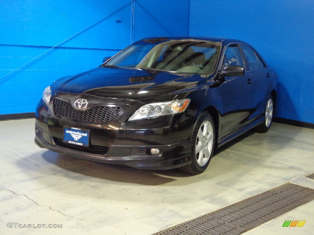 2007 Camry SE V6 - Black / Dark Charcoal photo #3