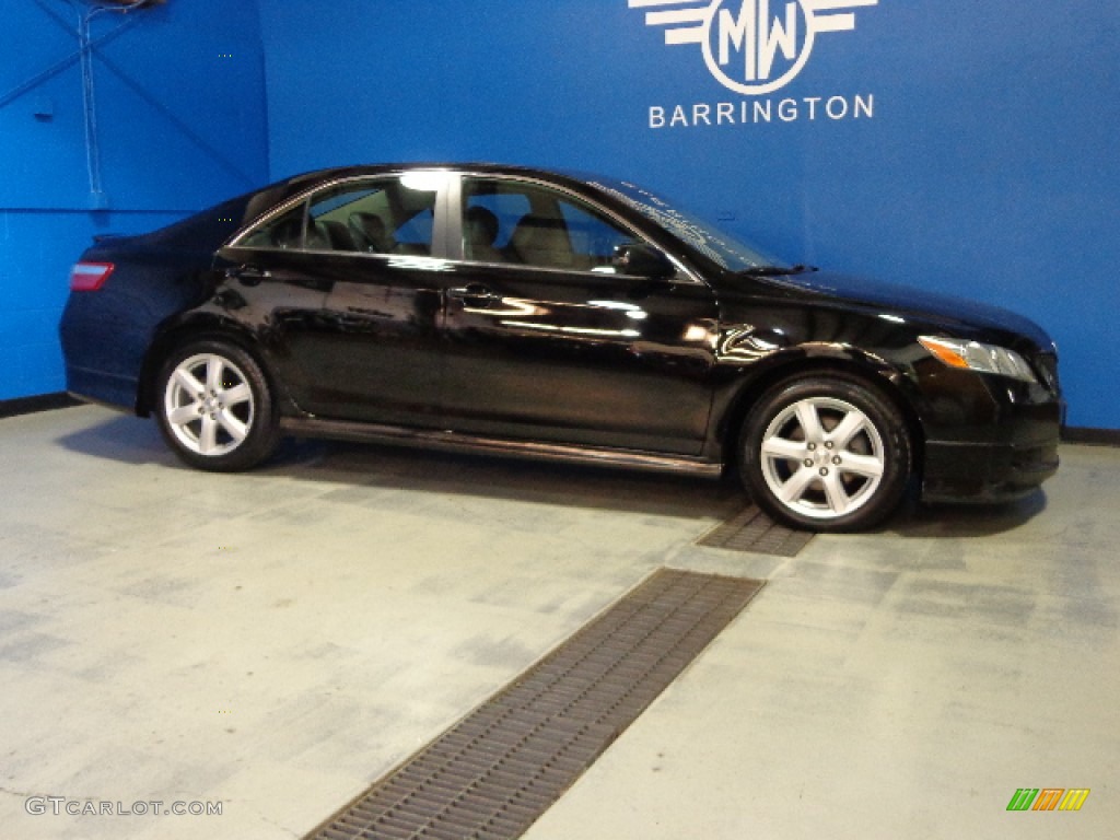 2007 Camry SE V6 - Black / Dark Charcoal photo #4