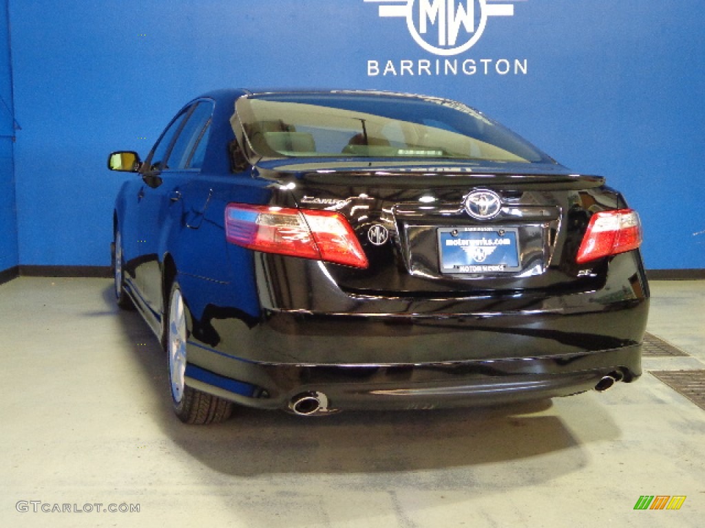 2007 Camry SE V6 - Black / Dark Charcoal photo #5