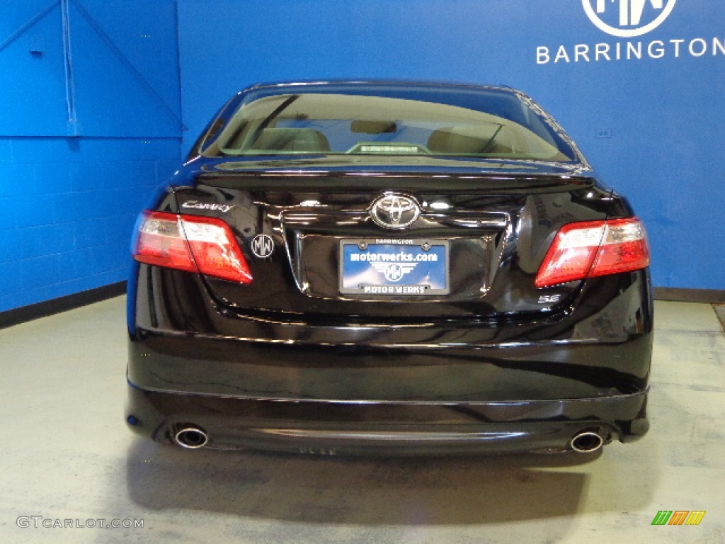 2007 Camry SE V6 - Black / Dark Charcoal photo #6