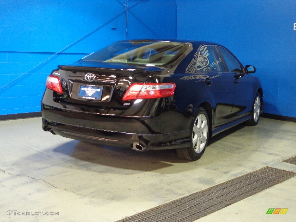 2007 Camry SE V6 - Black / Dark Charcoal photo #7