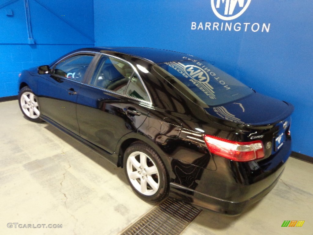 2007 Camry SE V6 - Black / Dark Charcoal photo #12