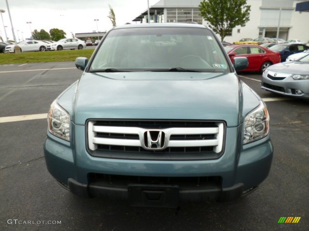 2008 Pilot EX-L 4WD - Steel Blue Metallic / Gray photo #2