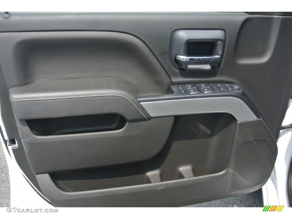 2014 Chevrolet Silverado 1500 LT Z71 Crew Cab 4x4 Jet Black Door Panel Photo #82238112