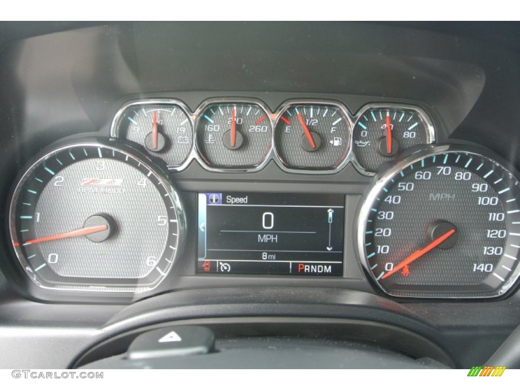 2014 Chevrolet Silverado 1500 LT Z71 Crew Cab 4x4 Gauges Photo #82238321