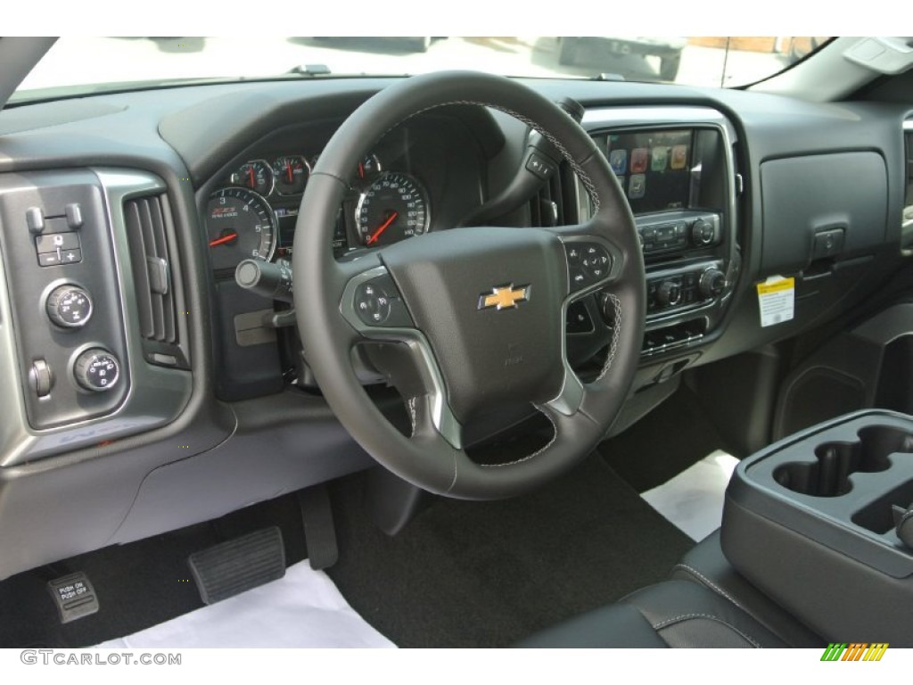 2014 Chevrolet Silverado 1500 LT Z71 Crew Cab 4x4 Jet Black Dashboard Photo #82238481