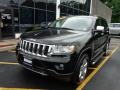 2011 Brilliant Black Crystal Pearl Jeep Grand Cherokee Overland 4x4  photo #1
