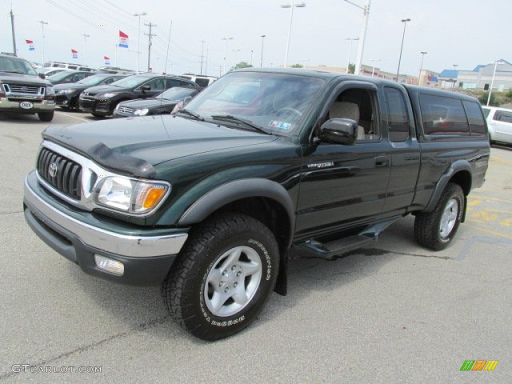 2001 Tacoma V6 TRD Xtracab 4x4 - Imperial Jade Green Mica / Oak Beige photo #5