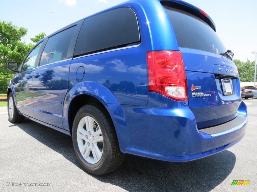 2013 Grand Caravan Crew - Blue Streak Pearl / Black/Light Graystone photo #2