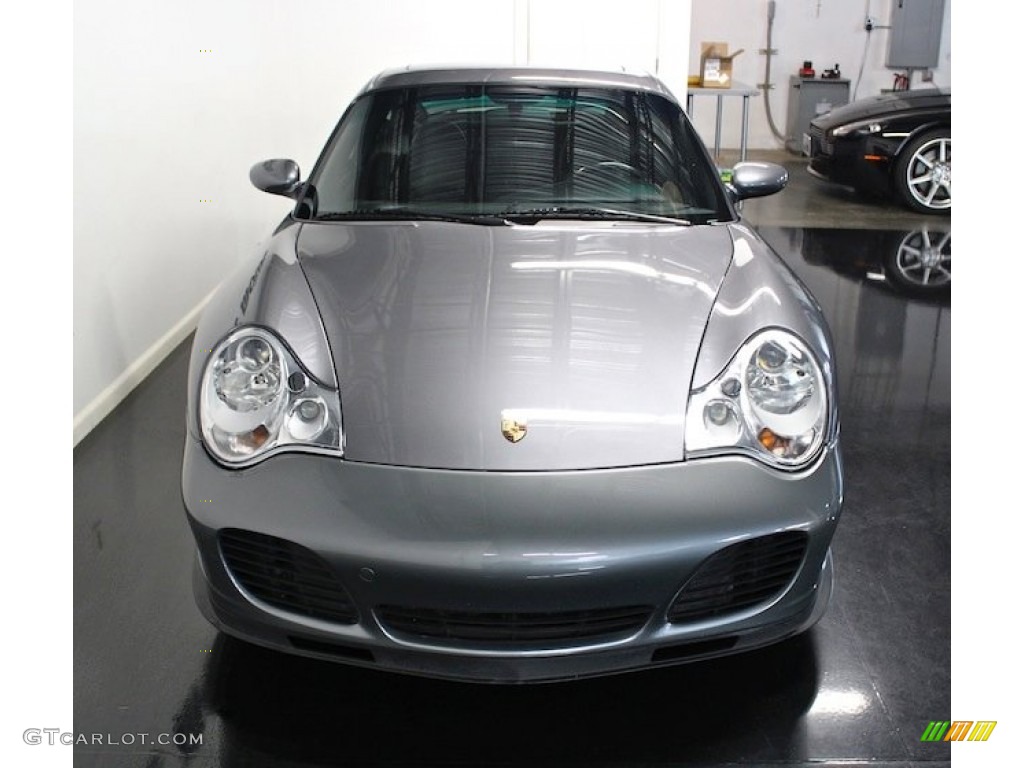 Seal Grey Metallic 2002 Porsche 911 Turbo Coupe Exterior Photo #82240187