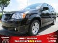 Brilliant Black Crystal Pearl 2013 Dodge Grand Caravan Crew