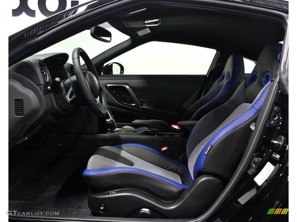Track Edition Blue/Gray Interior 2014 Nissan GT-R Track Edition Photo #82241739