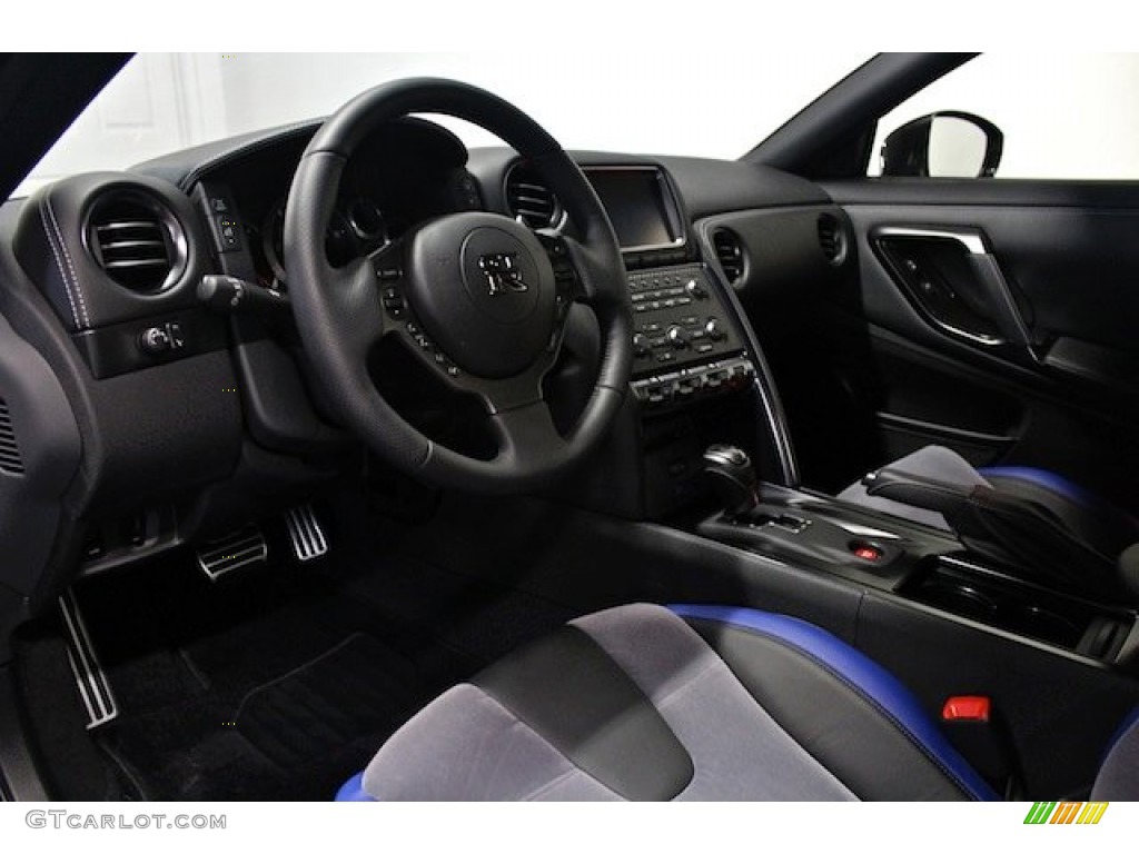 2014 Nissan GT-R Track Edition Track Edition Blue/Gray Dashboard Photo #82241925