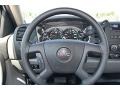 Dark Titanium 2013 GMC Sierra 2500HD Crew Cab 4x4 Utility Truck Steering Wheel