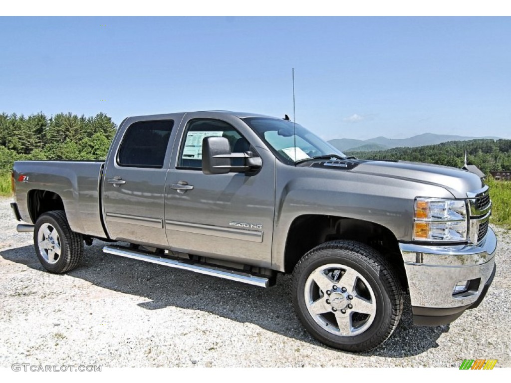 Graystone Metallic 2013 Chevrolet Silverado 2500HD LTZ Crew Cab 4x4 Exterior Photo #82242905