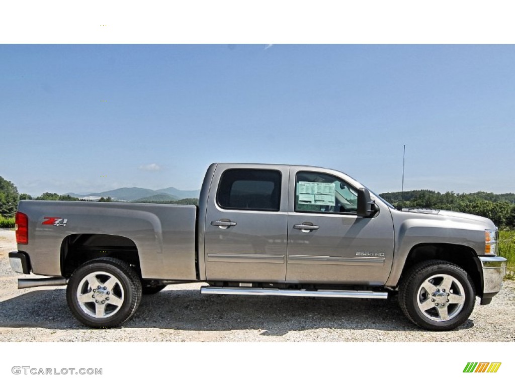 Graystone Metallic 2013 Chevrolet Silverado 2500HD LTZ Crew Cab 4x4 Exterior Photo #82242945