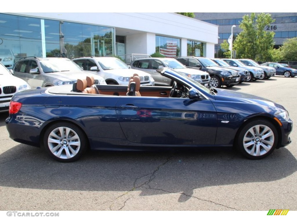 2013 3 Series 328i Convertible - Deep Sea Blue Metallic / Saddle Brown photo #4