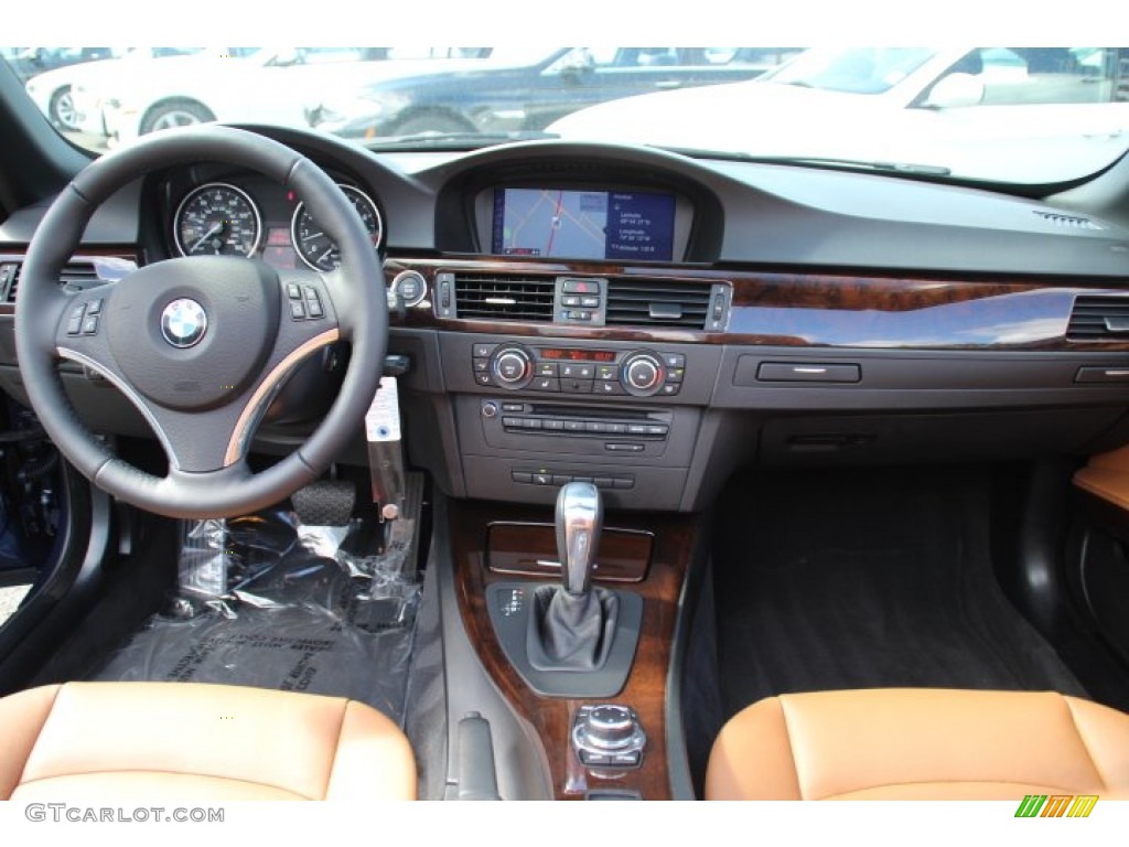 2013 BMW 3 Series 328i Convertible Saddle Brown Dashboard Photo #82243640