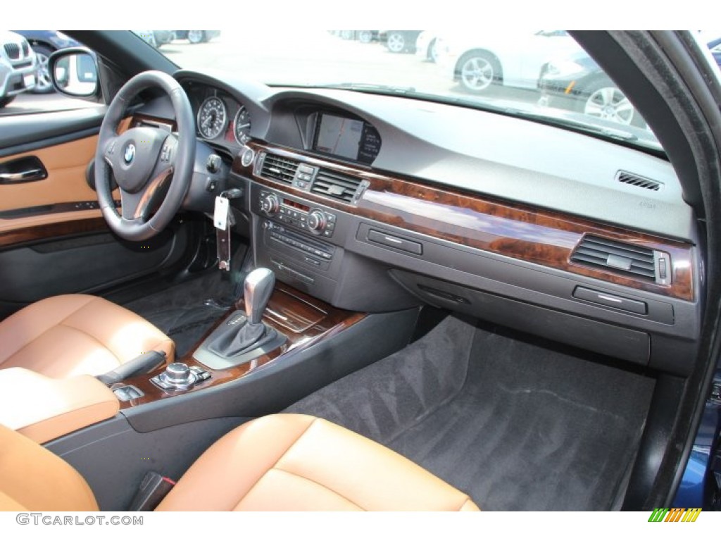 2013 BMW 3 Series 328i Convertible Saddle Brown Dashboard Photo #82243866