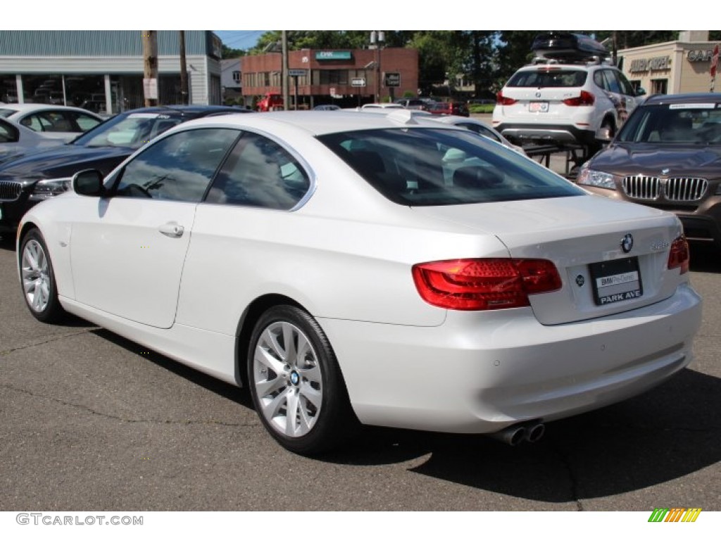 2013 3 Series 328i Coupe - Mineral White Metallic / Black photo #7