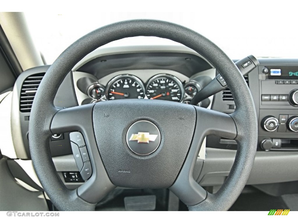 2013 Chevrolet Silverado 2500HD Work Truck Regular Cab 4x4 Utility Dark Titanium Steering Wheel Photo #82244791