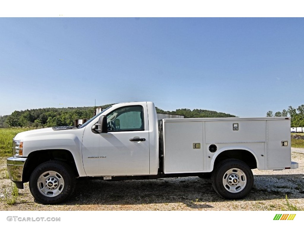 Summit White 2013 Chevrolet Silverado 2500HD Work Truck Regular Cab 4x4 Exterior Photo #82245105