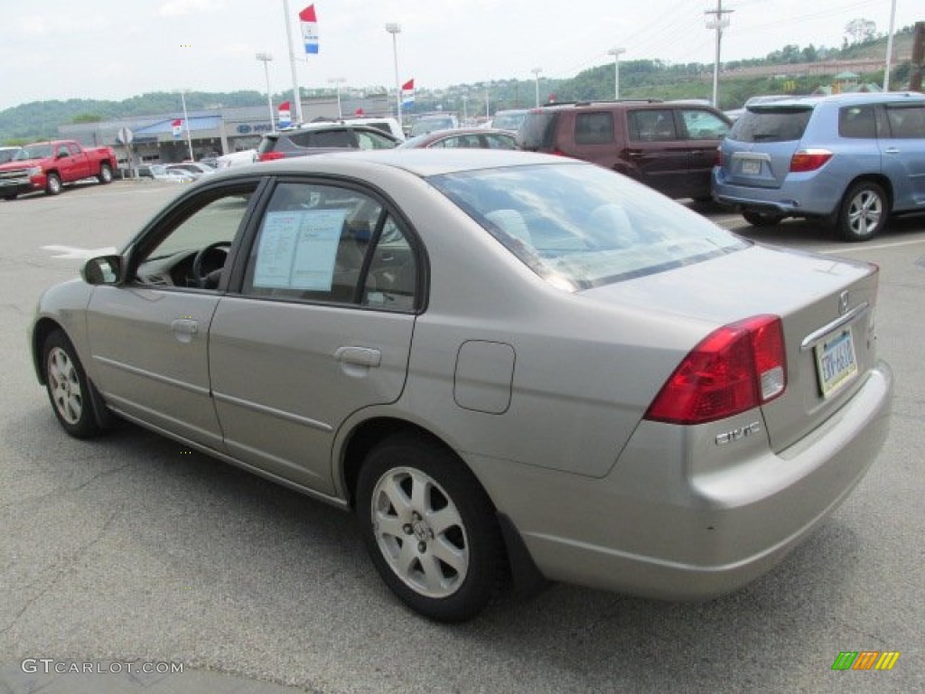 2003 Civic EX Sedan - Shoreline Mist Metallic / Ivory photo #8