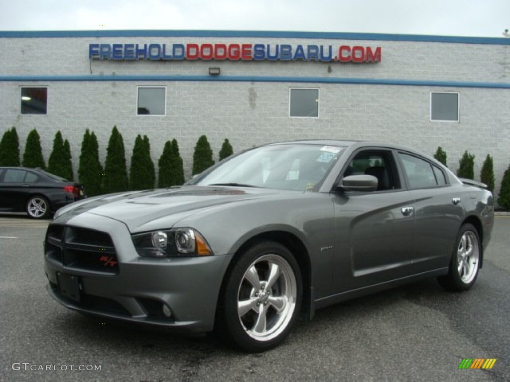 2012 Charger R/T Road and Track - Tungsten Metallic / Black photo #1