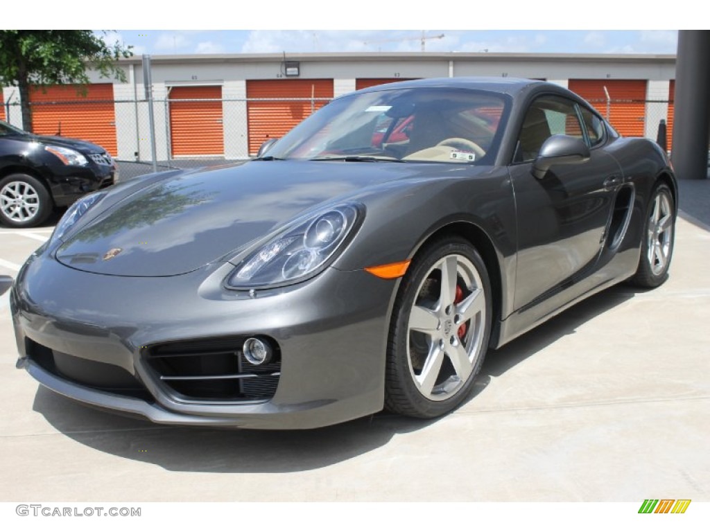 Agate Grey Metallic 2014 Porsche Cayman S Exterior Photo #82245747