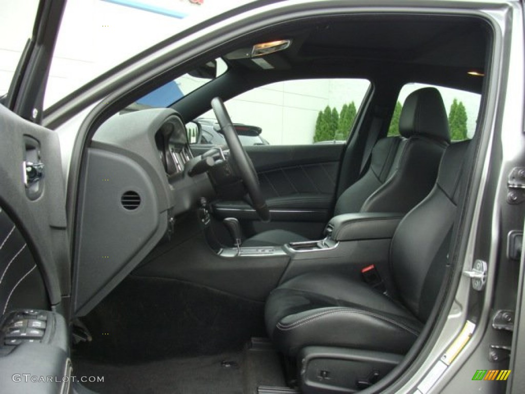 Black Interior 2012 Dodge Charger R/T Road and Track Photo #82245860