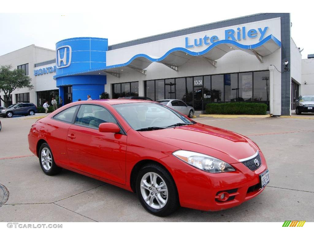 2007 Solara SE Coupe - Absolutely Red / Ivory photo #1