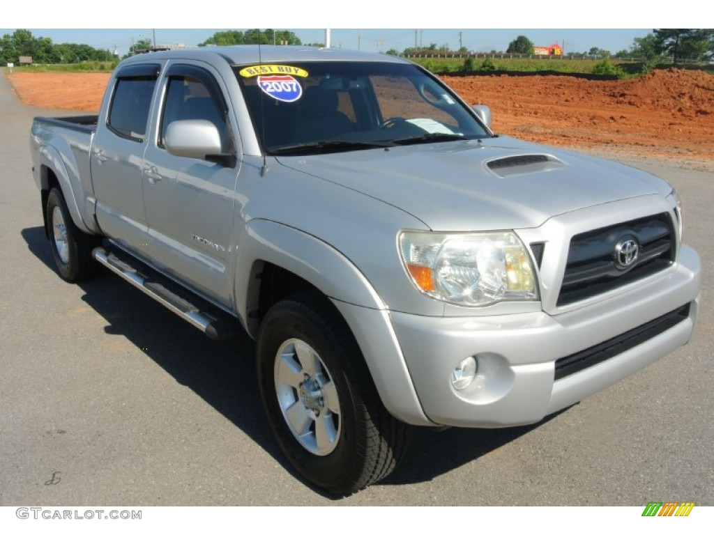 2007 Tacoma V6 PreRunner TRD Sport Double Cab - Silver Streak Mica / Graphite Gray photo #1