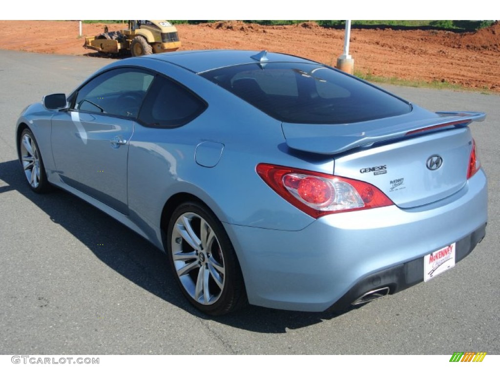 2010 Genesis Coupe 3.8 Grand Touring - Aqua Minerale Blue / Black photo #4