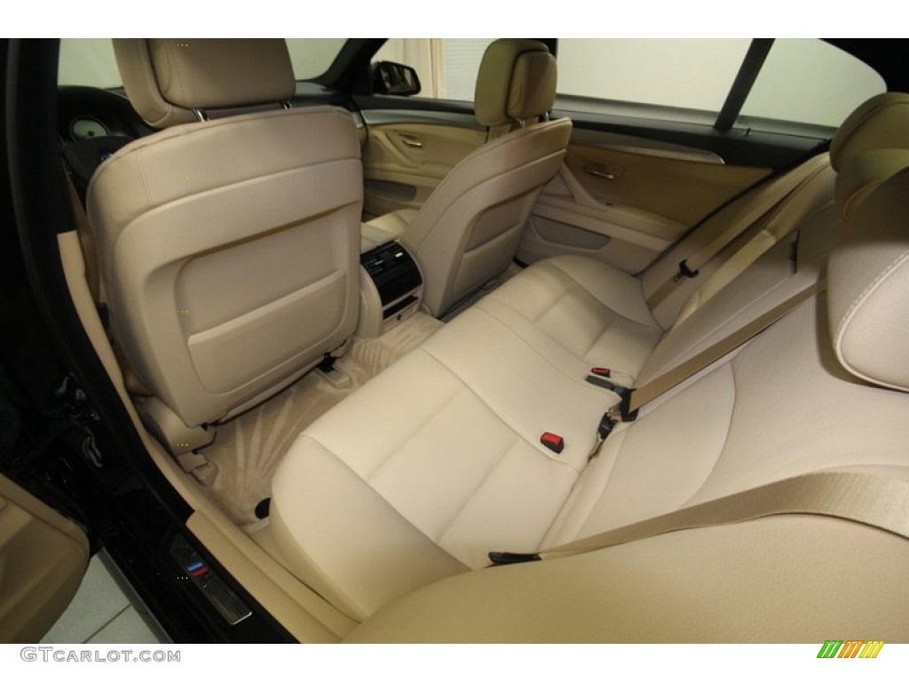 2013 5 Series 535i Sedan - Jet Black / Venetian Beige photo #33