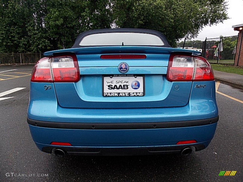 2006 9-3 Aero Convertible - Electric Blue Metallic / Parchment photo #4