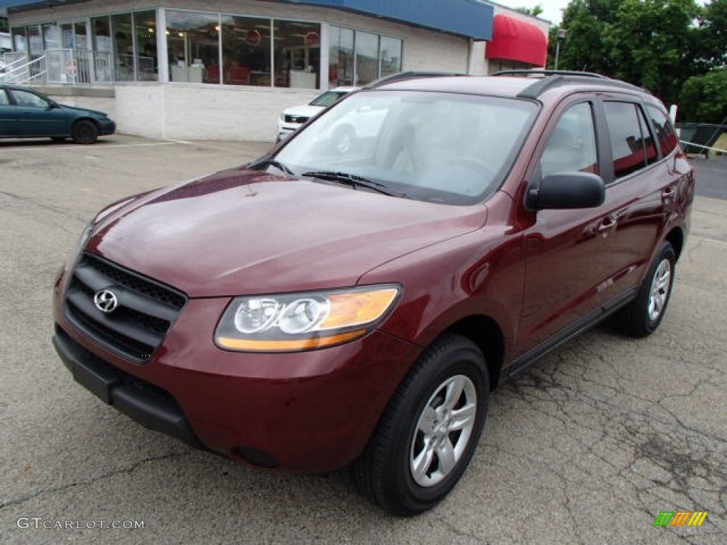 Dark Cherry 2009 Hyundai Santa Fe GLS 4WD Exterior Photo #82249391