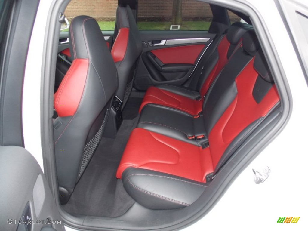 Black/Red Interior 2010 Audi S4 3.0 quattro Sedan Photo #82250282