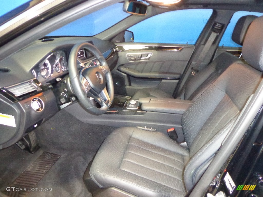 Black Interior 2012 Mercedes-Benz E 550 4Matic Sedan Photo #82250341