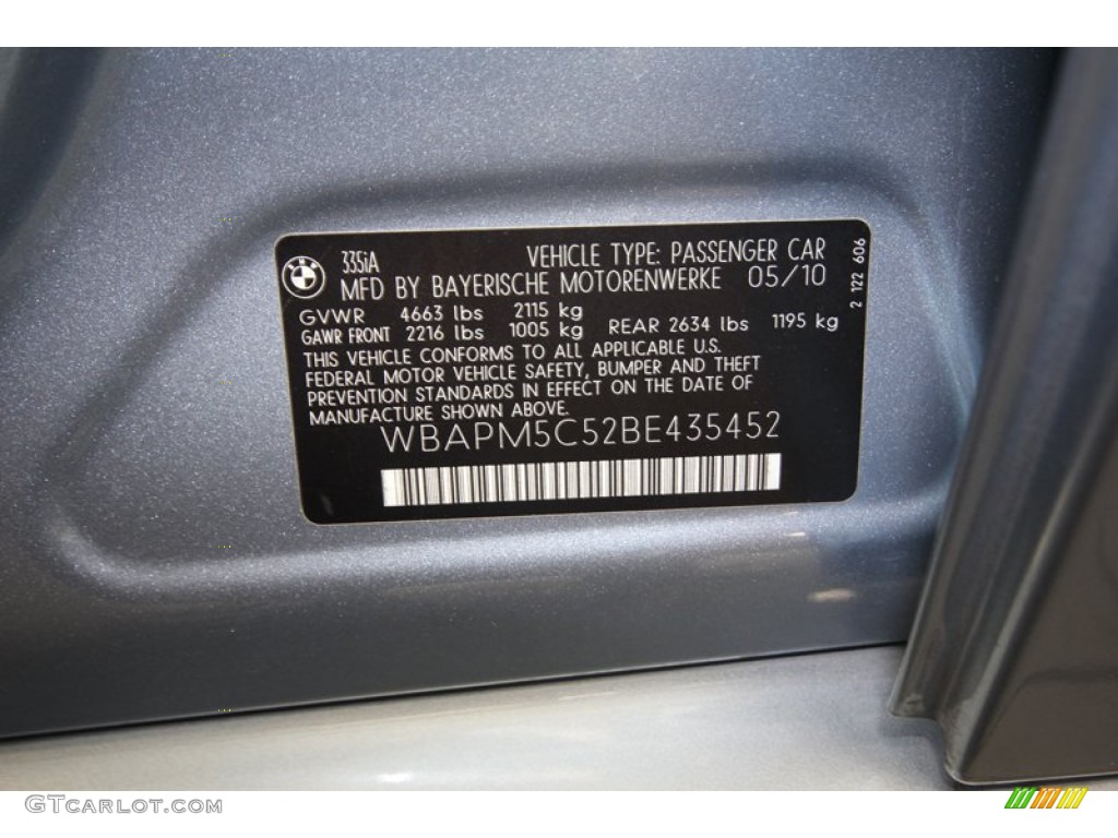 2011 3 Series 335i Sedan - Blue Water Metallic / Oyster/Black Dakota Leather photo #9