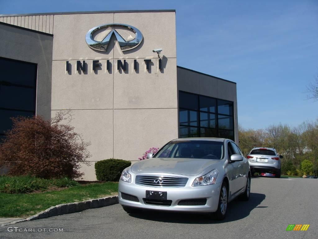 2008 G 35 x Sedan - Liquid Platinum Silver / Graphite photo #1