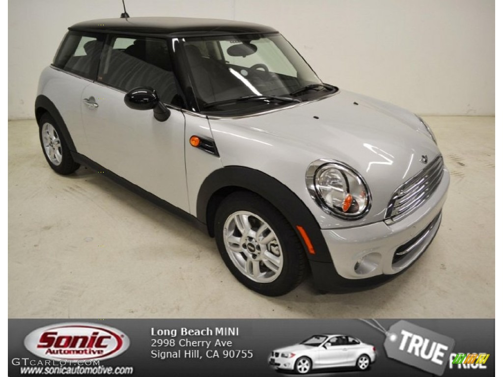 2013 Cooper Hardtop - White Silver Metallic / Carbon Black photo #1