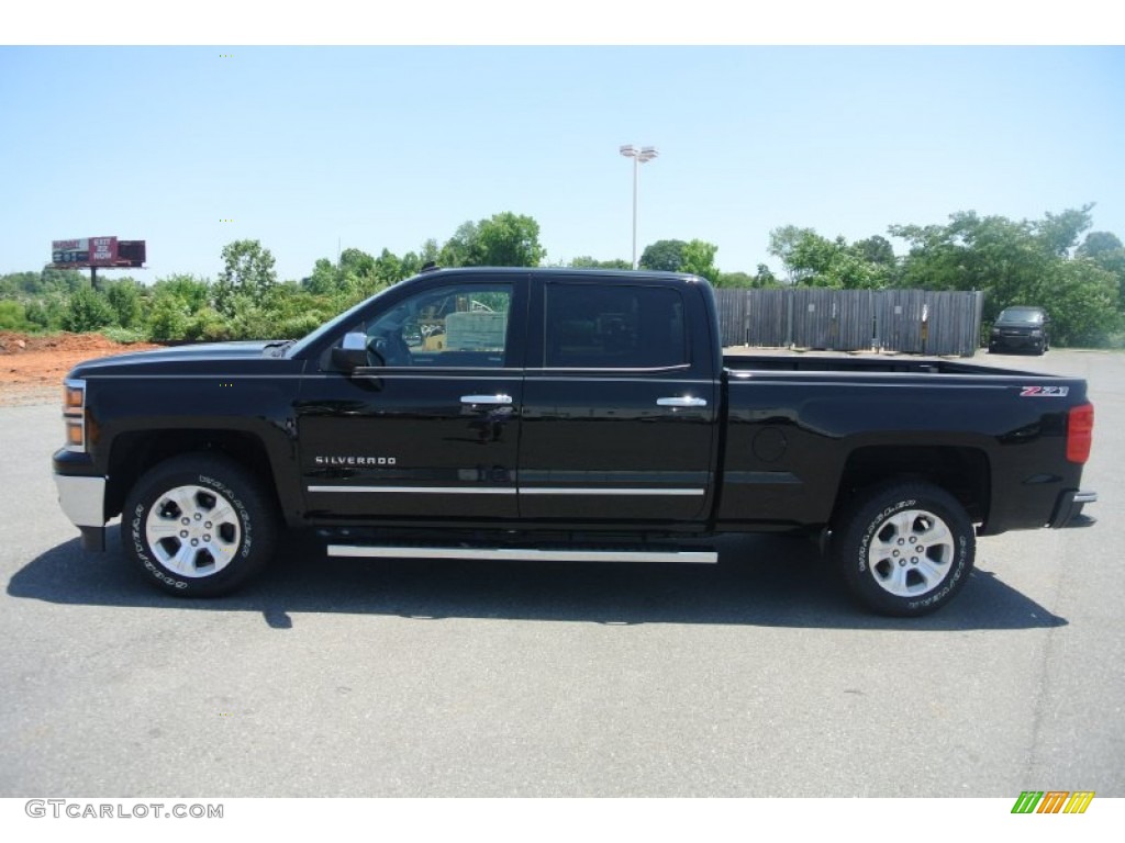 2014 Silverado 1500 LTZ Z71 Crew Cab 4x4 - Black / Jet Black photo #3