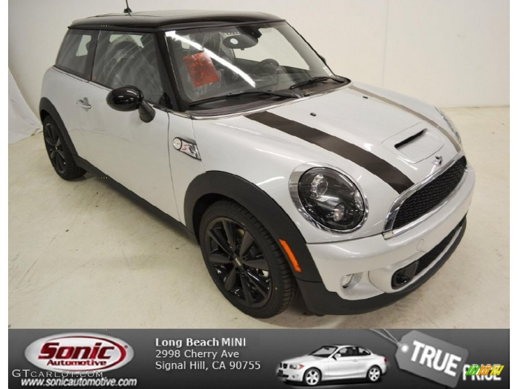 2013 Cooper S Hardtop - White Silver Metallic / Carbon Black photo #1