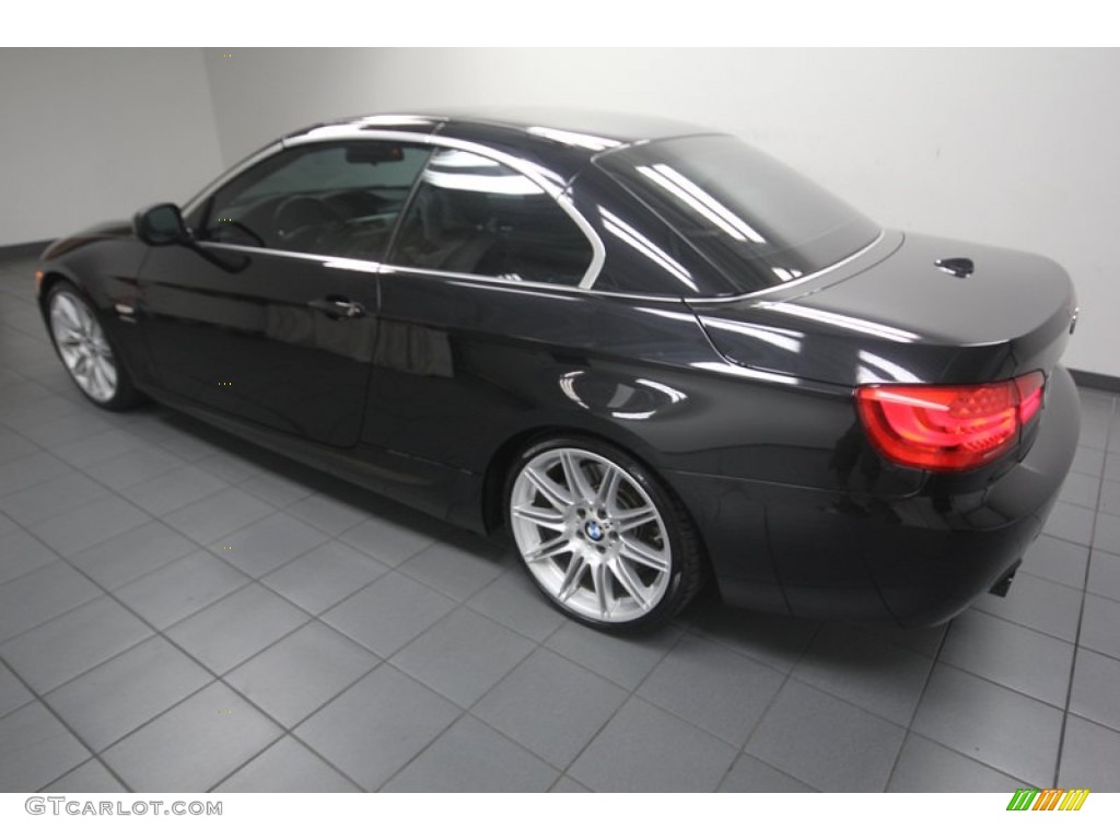 2011 3 Series 335is Convertible - Black Sapphire Metallic / Oyster/Black Dakota Leather photo #5