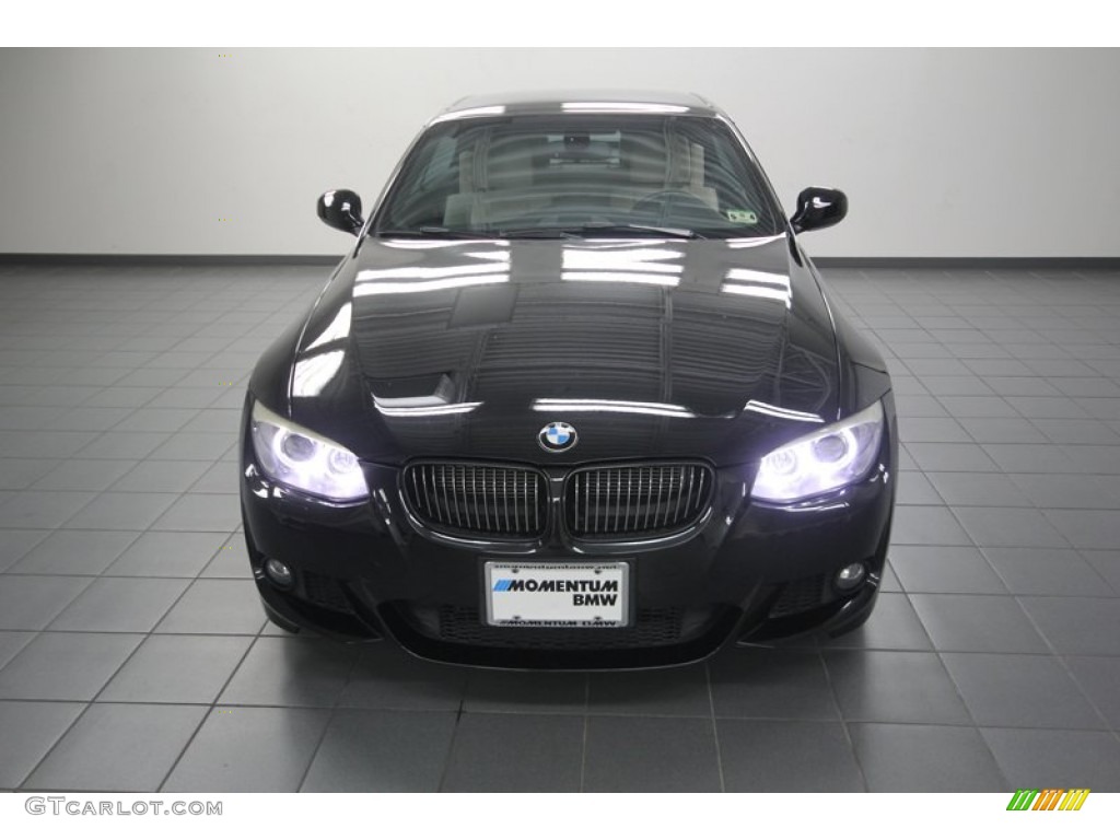 2011 3 Series 335is Convertible - Black Sapphire Metallic / Oyster/Black Dakota Leather photo #6