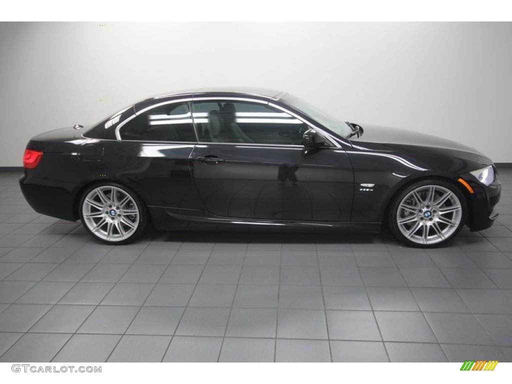 2011 3 Series 335is Convertible - Black Sapphire Metallic / Oyster/Black Dakota Leather photo #8