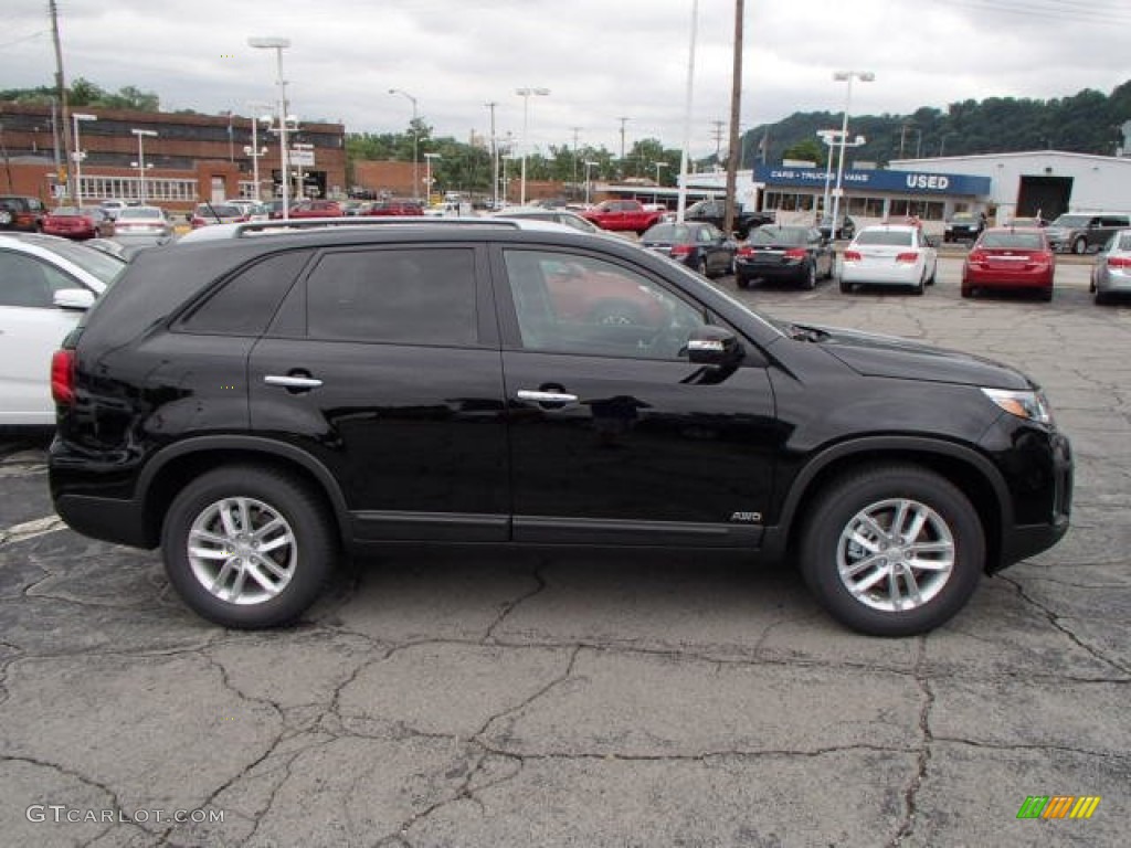 2014 Sorento LX AWD - Ebony Black / Gray photo #1